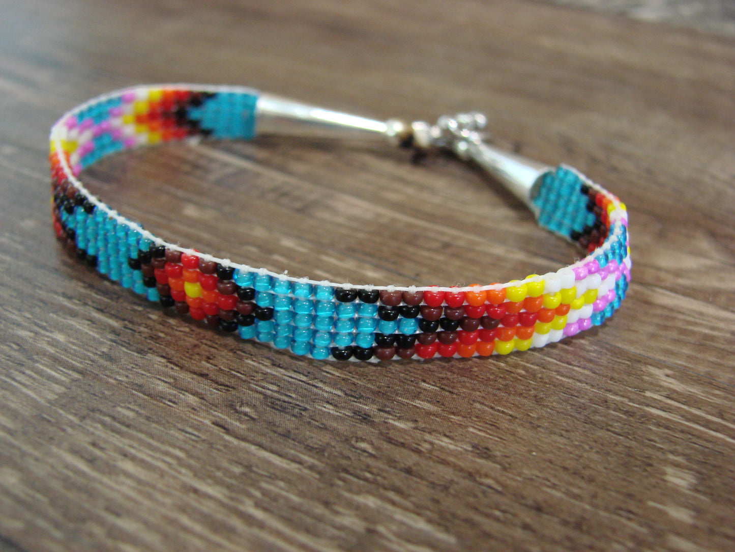 Native American Hand Beaded Bracelet by Cleveland