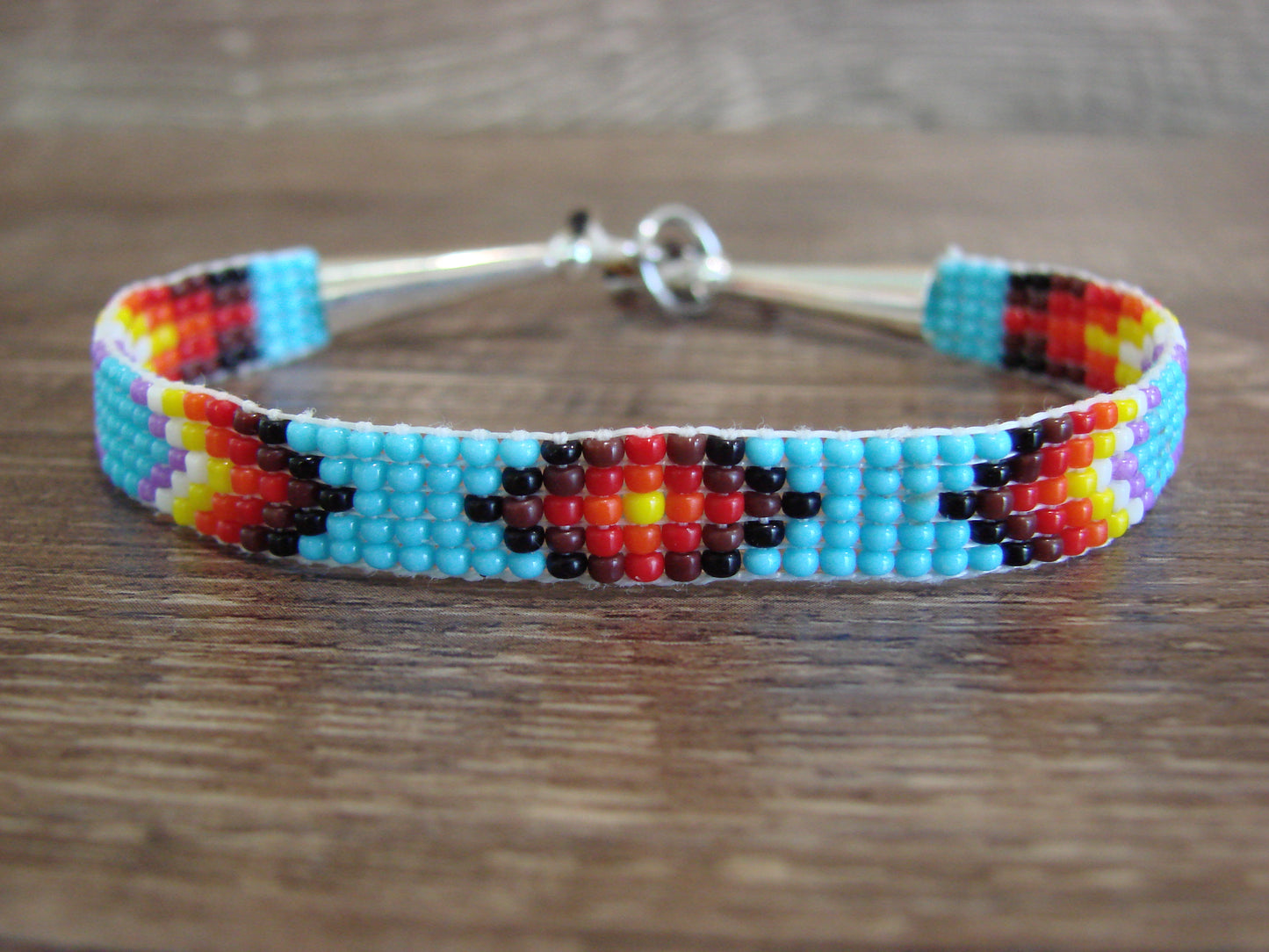 Native American Hand Beaded Bracelet by Cleveland