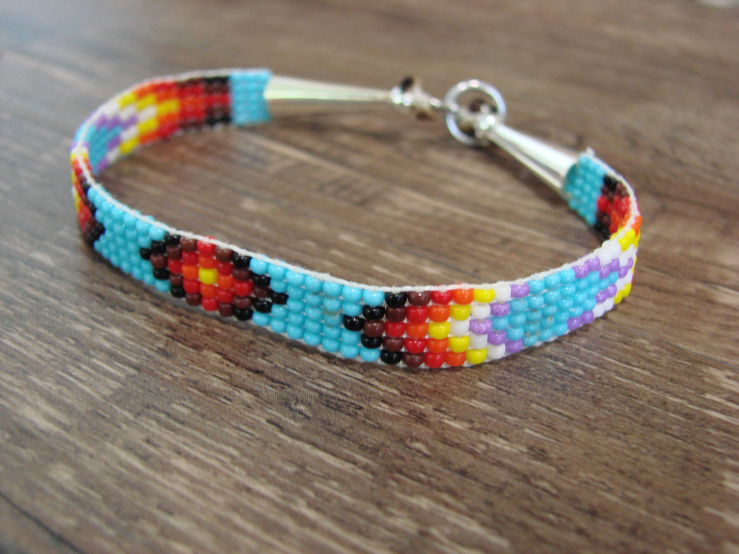 Native American Hand Beaded Bracelet by Cleveland