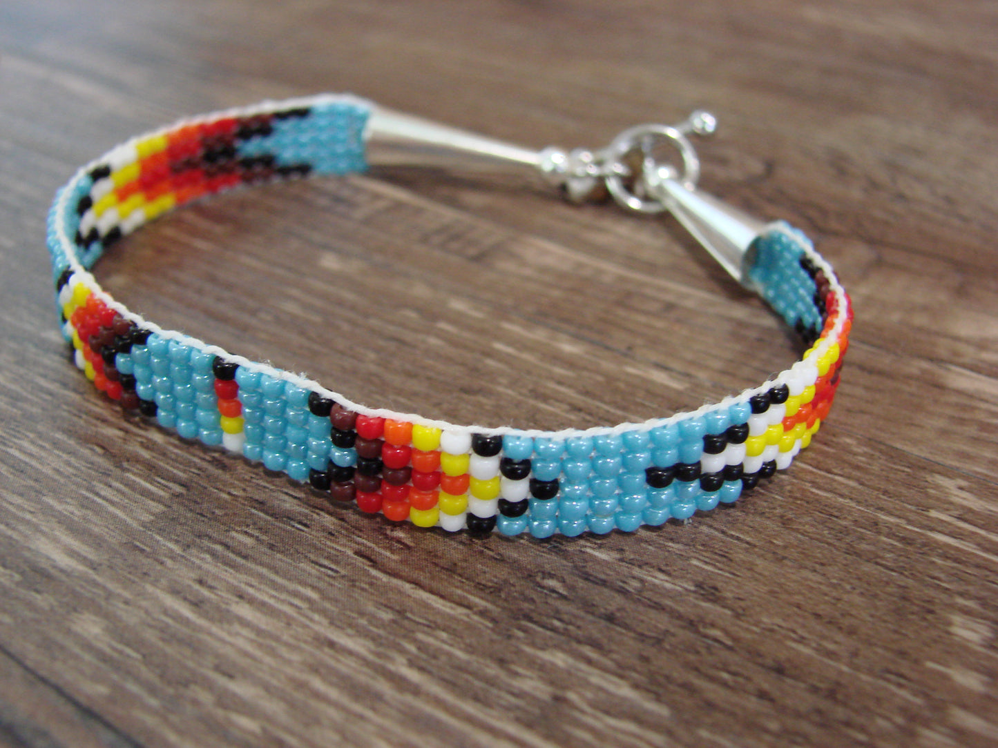 Native American Hand Beaded Bracelet by Cleveland
