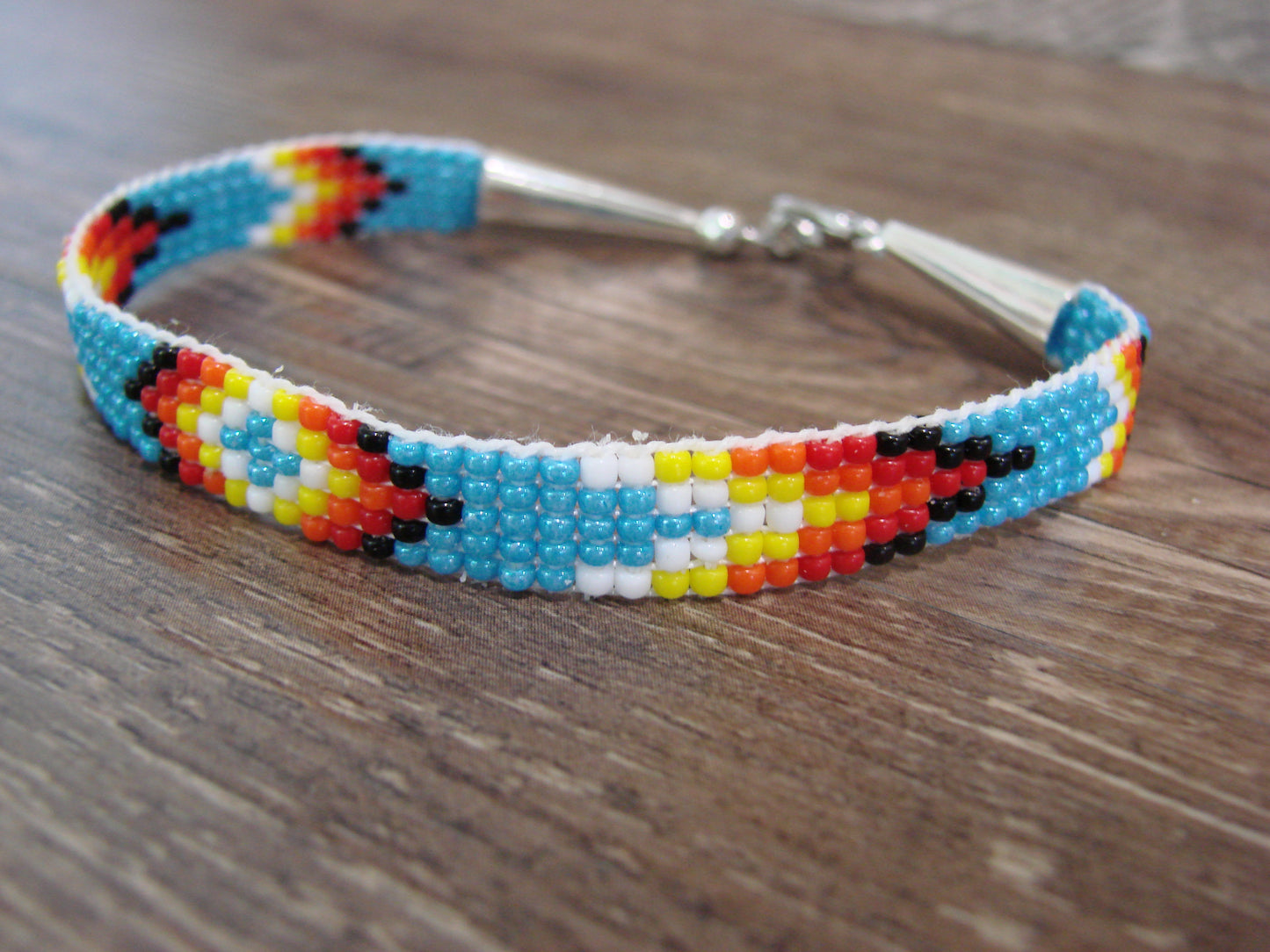 Native American Hand Beaded Bracelet by Cleveland