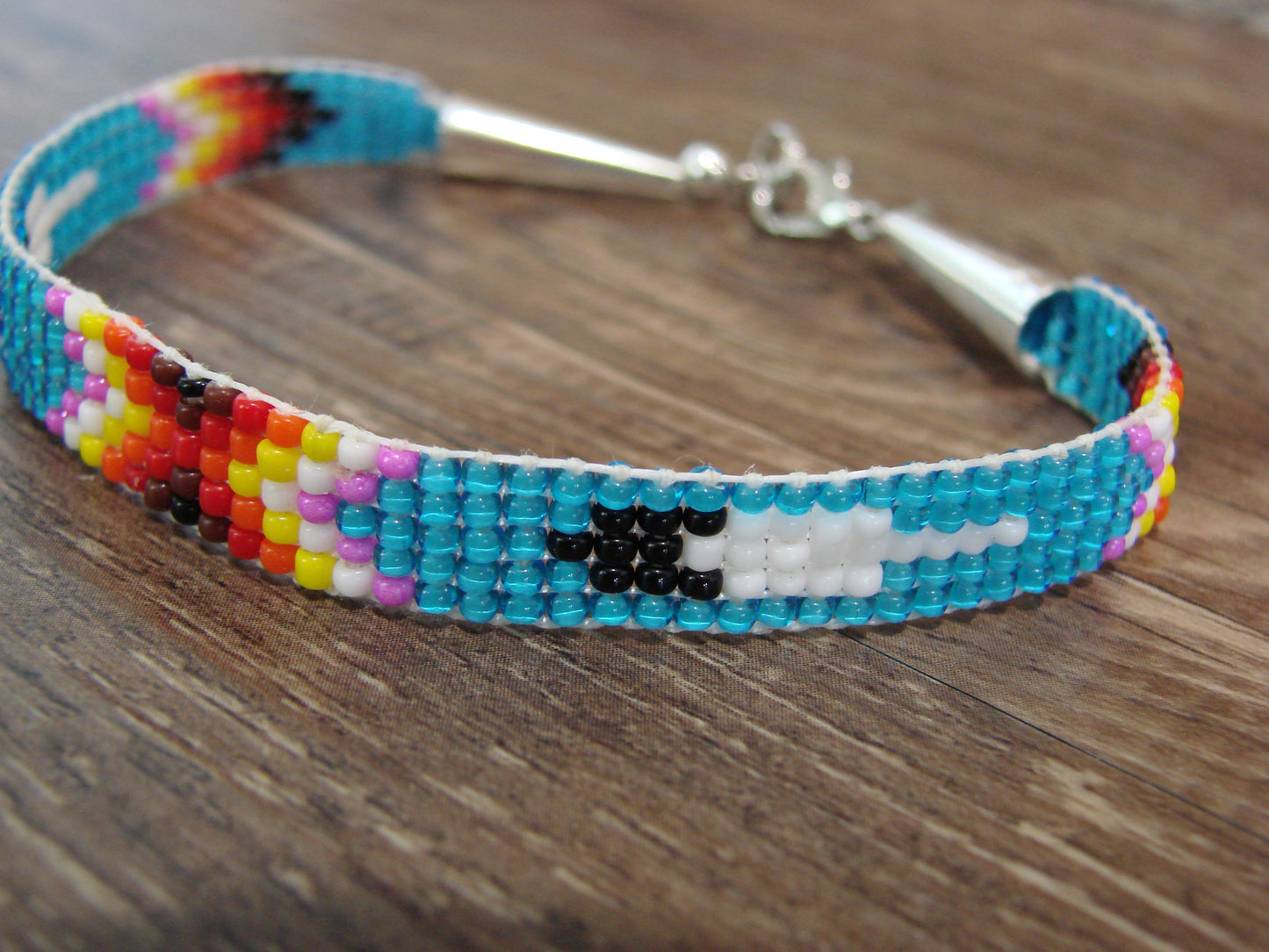 Native American Hand Beaded Bracelet by Cleveland