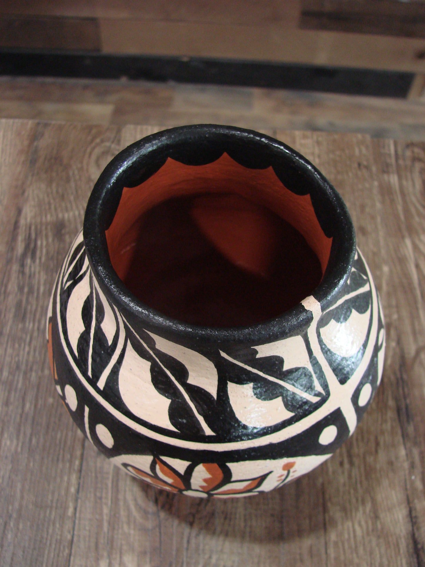 Native American Santo Domingo Kewa Handmade Clay Pottery by R & B