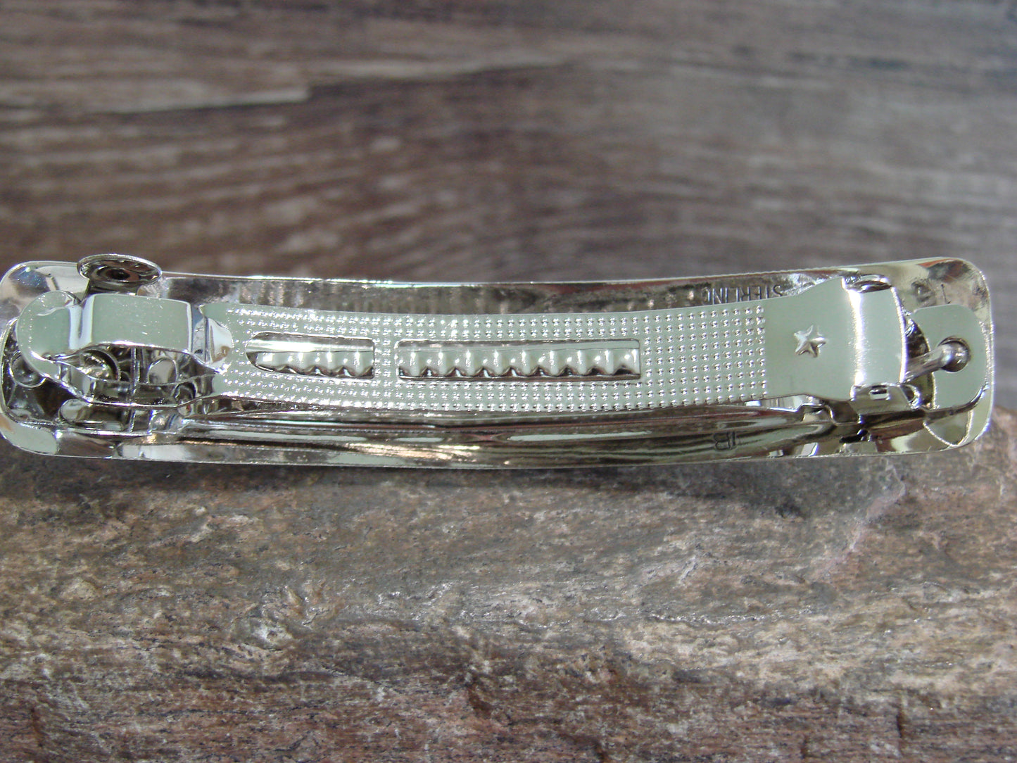 Native American Sterling Silver & Turquoise Hair Barrette by Begay