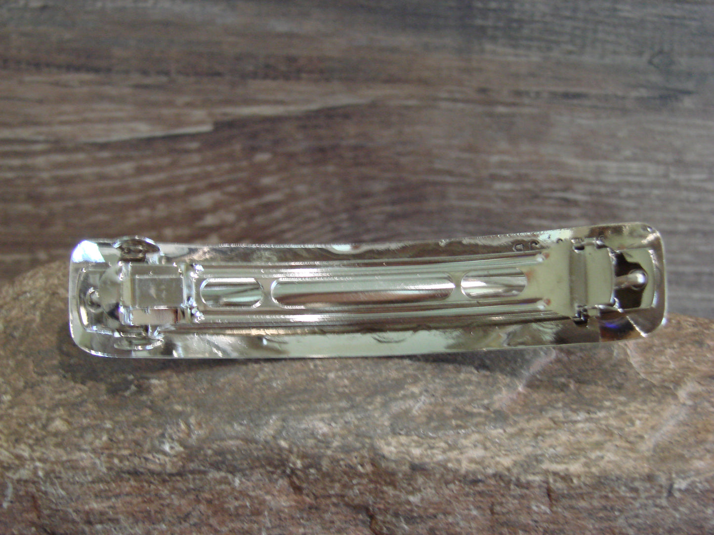 Native American Sterling Silver & Turquoise Hair Barrette by Begay