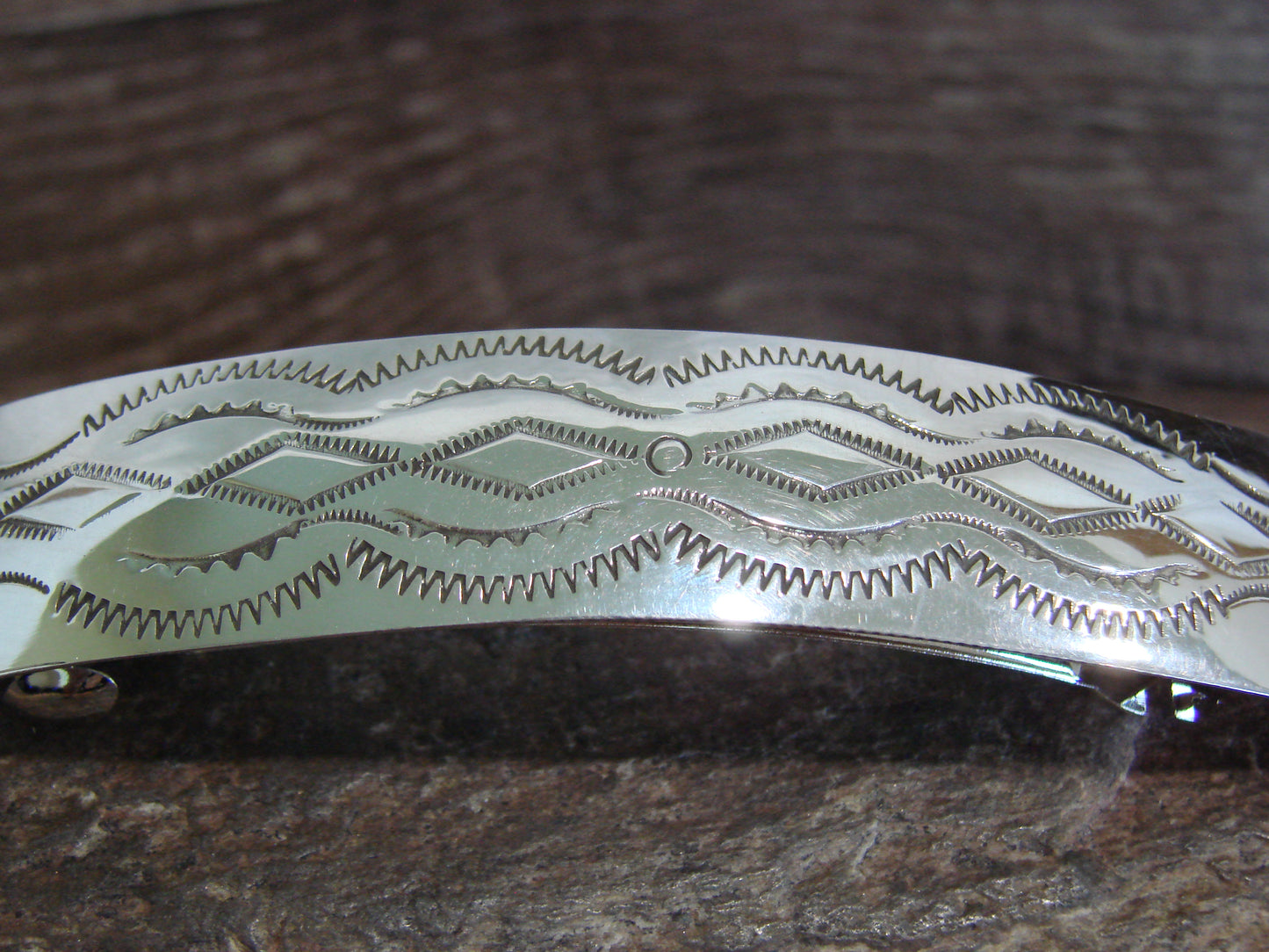 Native American Sterling Silver Hair Barrette by Begay