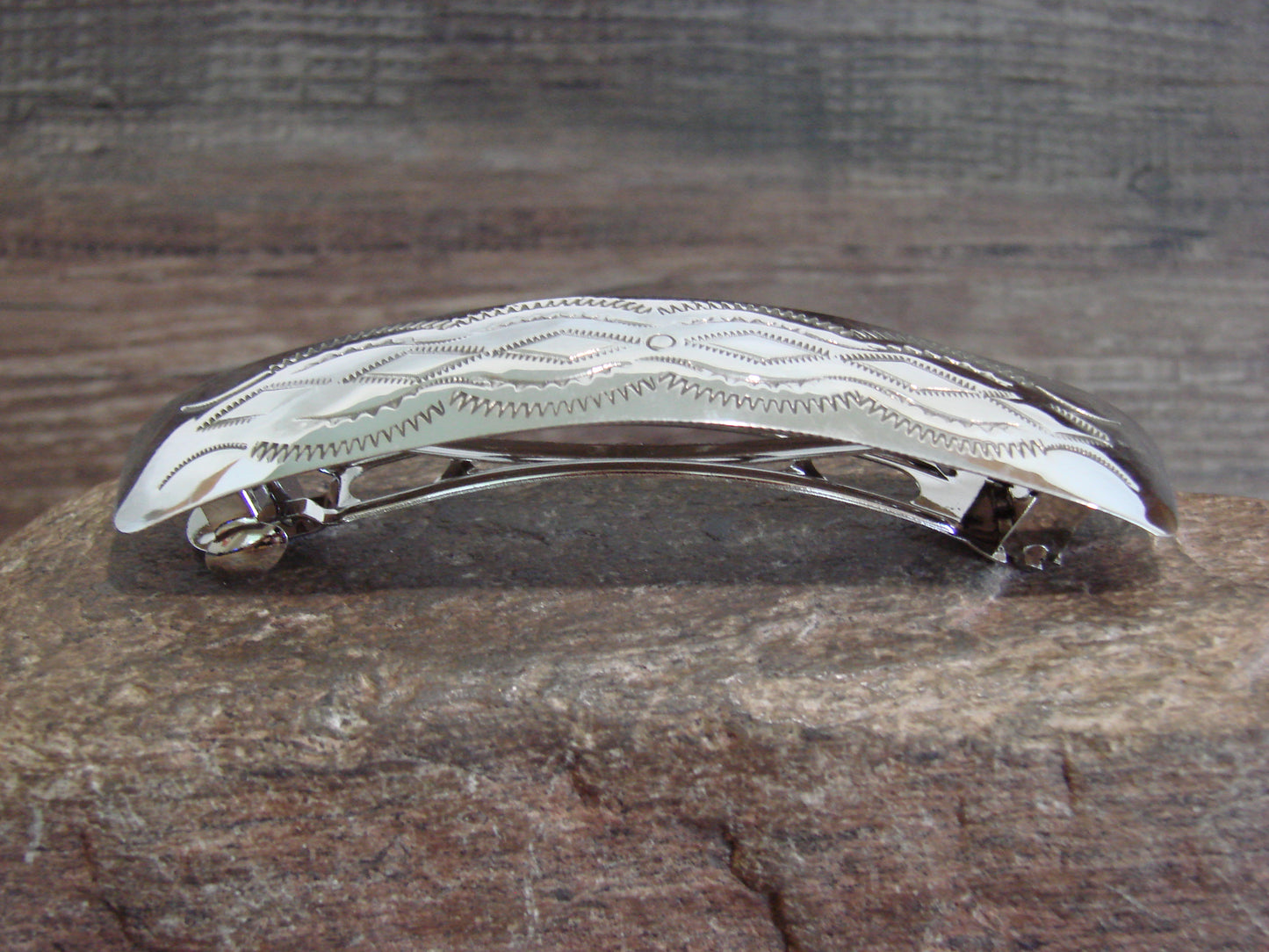 Native American Sterling Silver Hair Barrette by Begay