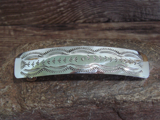 Native American Sterling Silver Hair Barrette by Begay