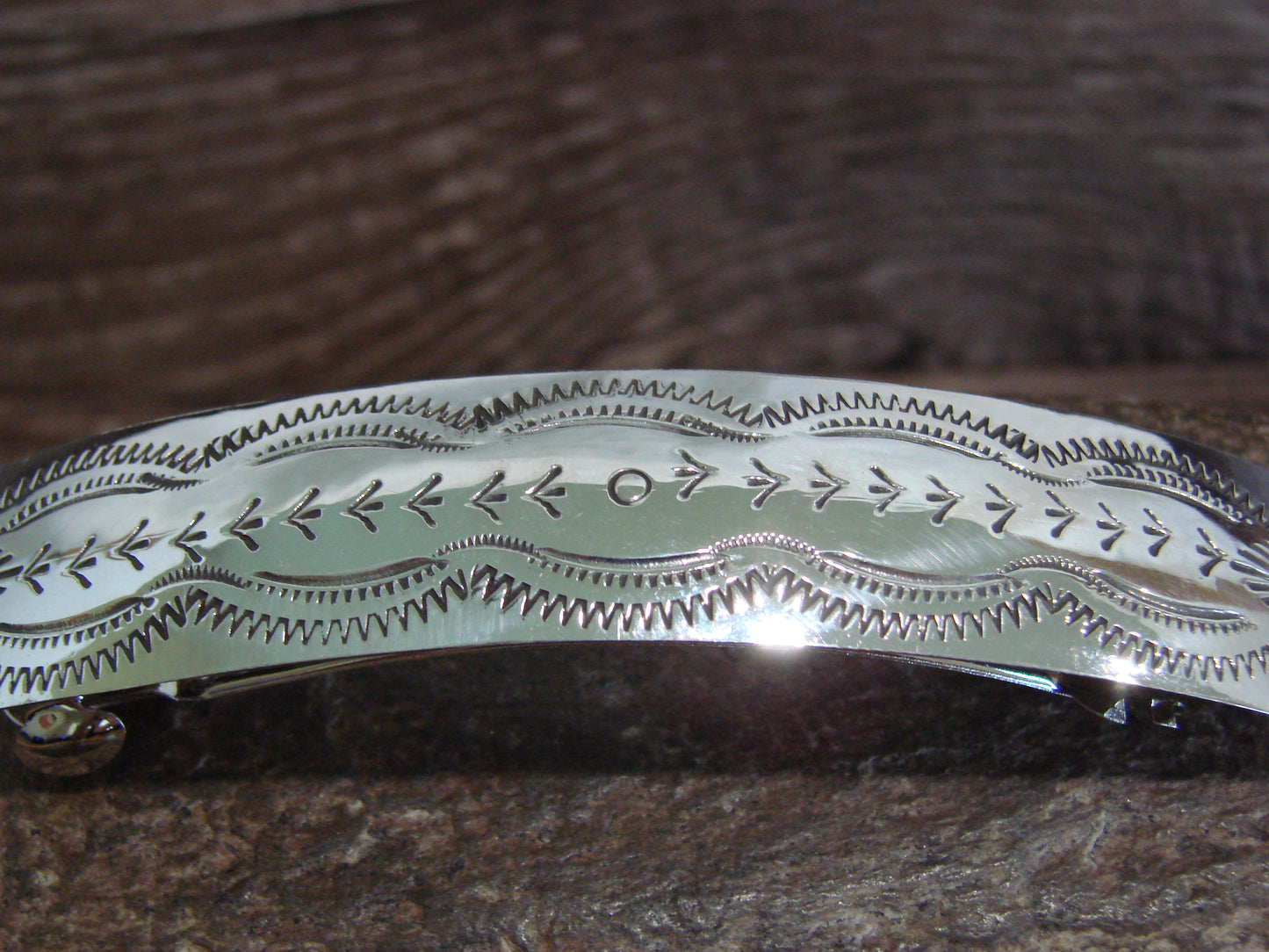 Native American Sterling Silver Hair Barrette by Begay