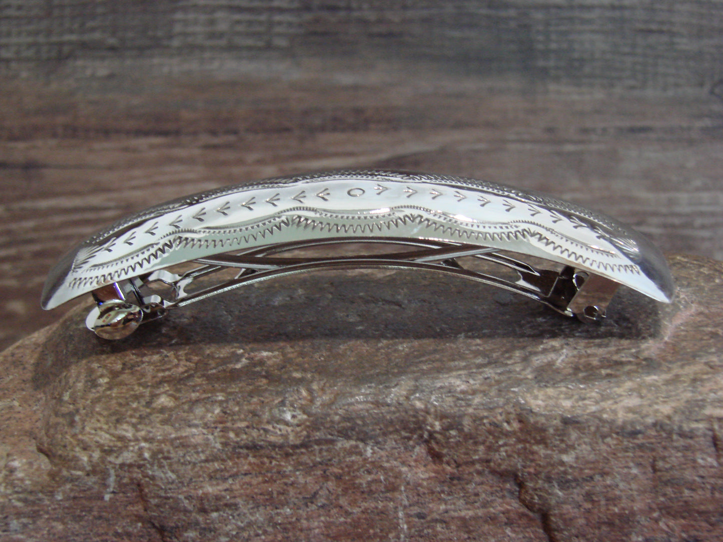 Native American Sterling Silver Hair Barrette by Begay