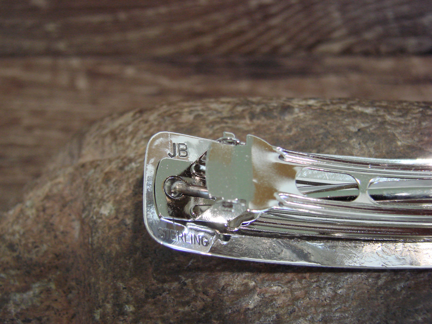 Native American Sterling Silver Hair Barrette by Begay
