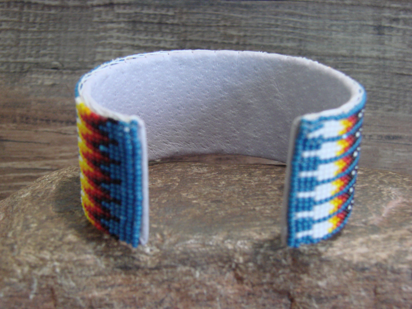 Native American Navajo Hand Beaded Horse Bracelet by Yazzie