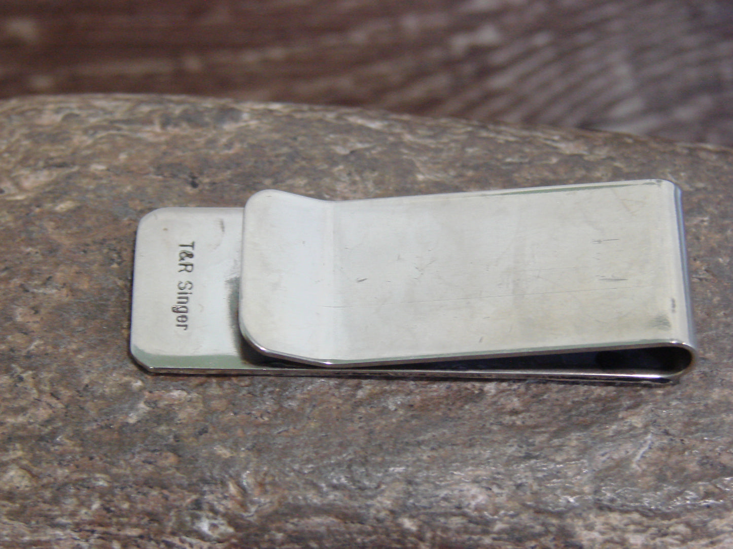 Native American Sterling Silver & 12 kt Gold Fill Money Clip by Singer