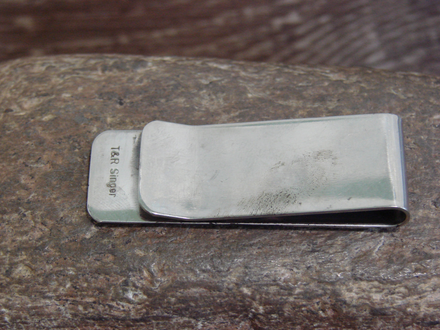 Native American Sterling Silver & 12 kt Gold Fill Horse Money Clip by Singer