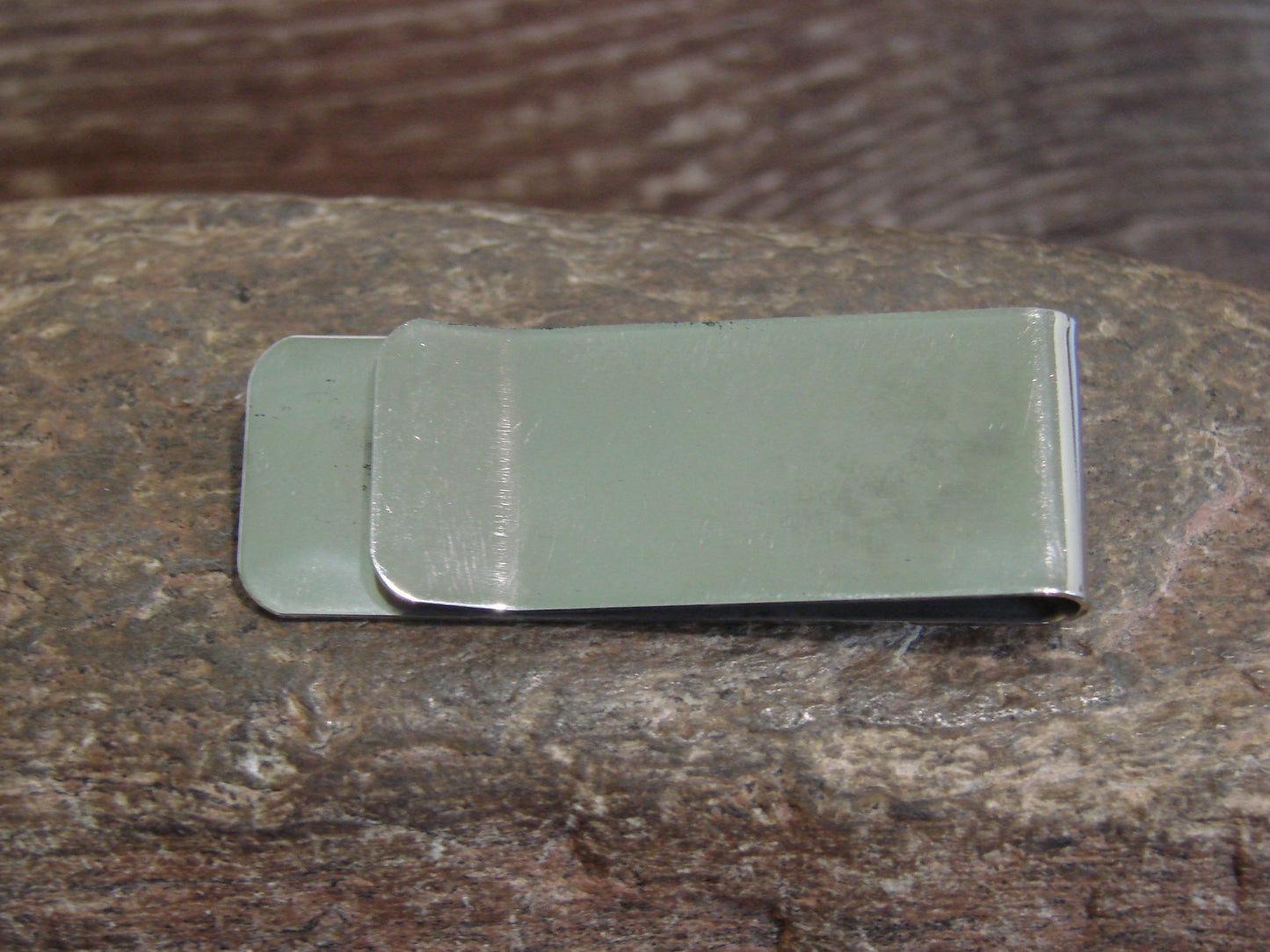 Native American Indian Sterling Silver & Turquoise Bear Paw Money Clip