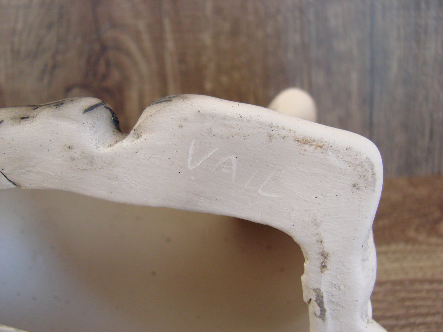 Native American Pottery Horse Hair Lamb Sculpture by Vail