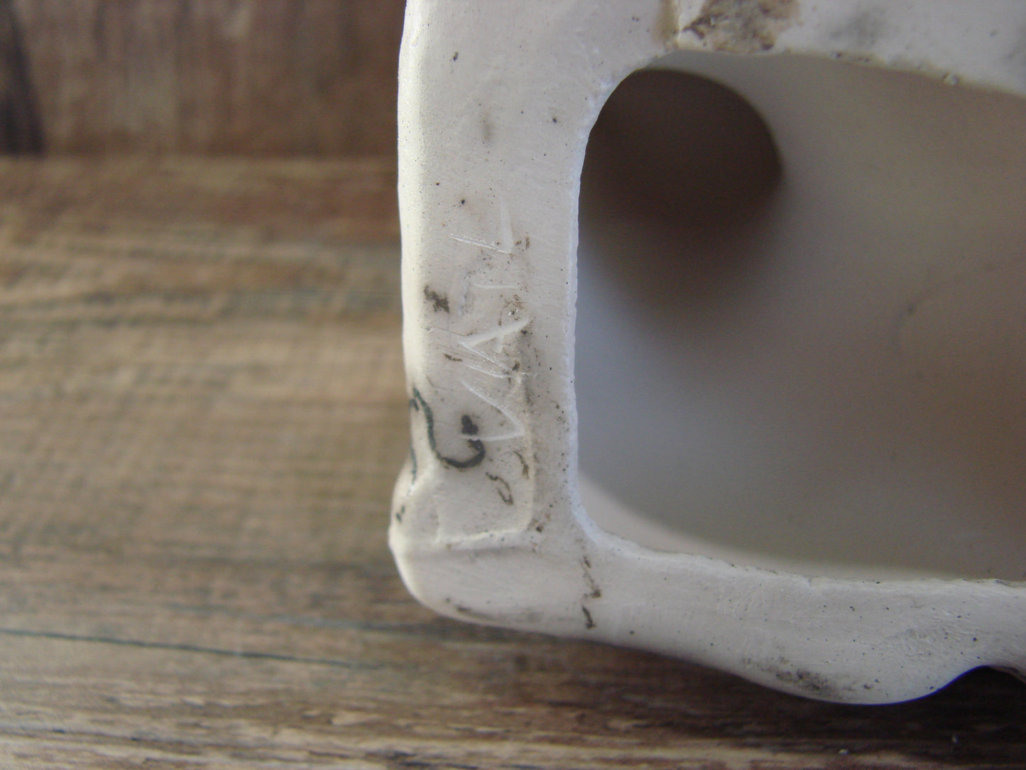 Native American Pottery Horse Hair Lamb Sculpture by Vail