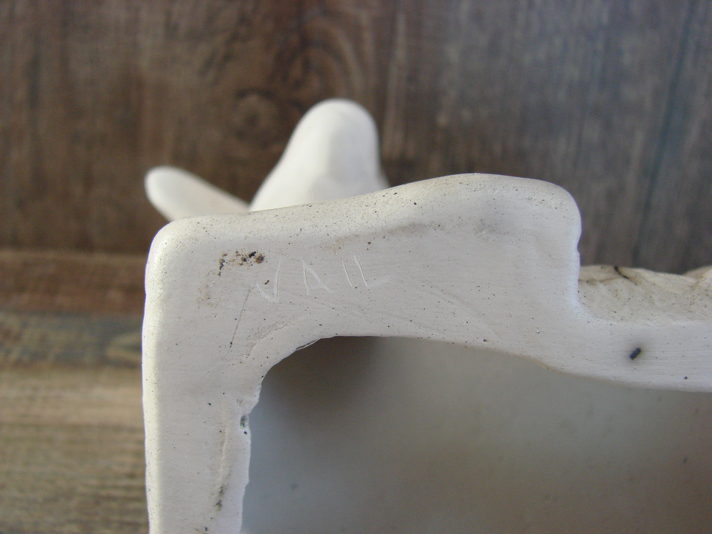 Native American Pottery Horse Hair Lamb Sculpture by Vail