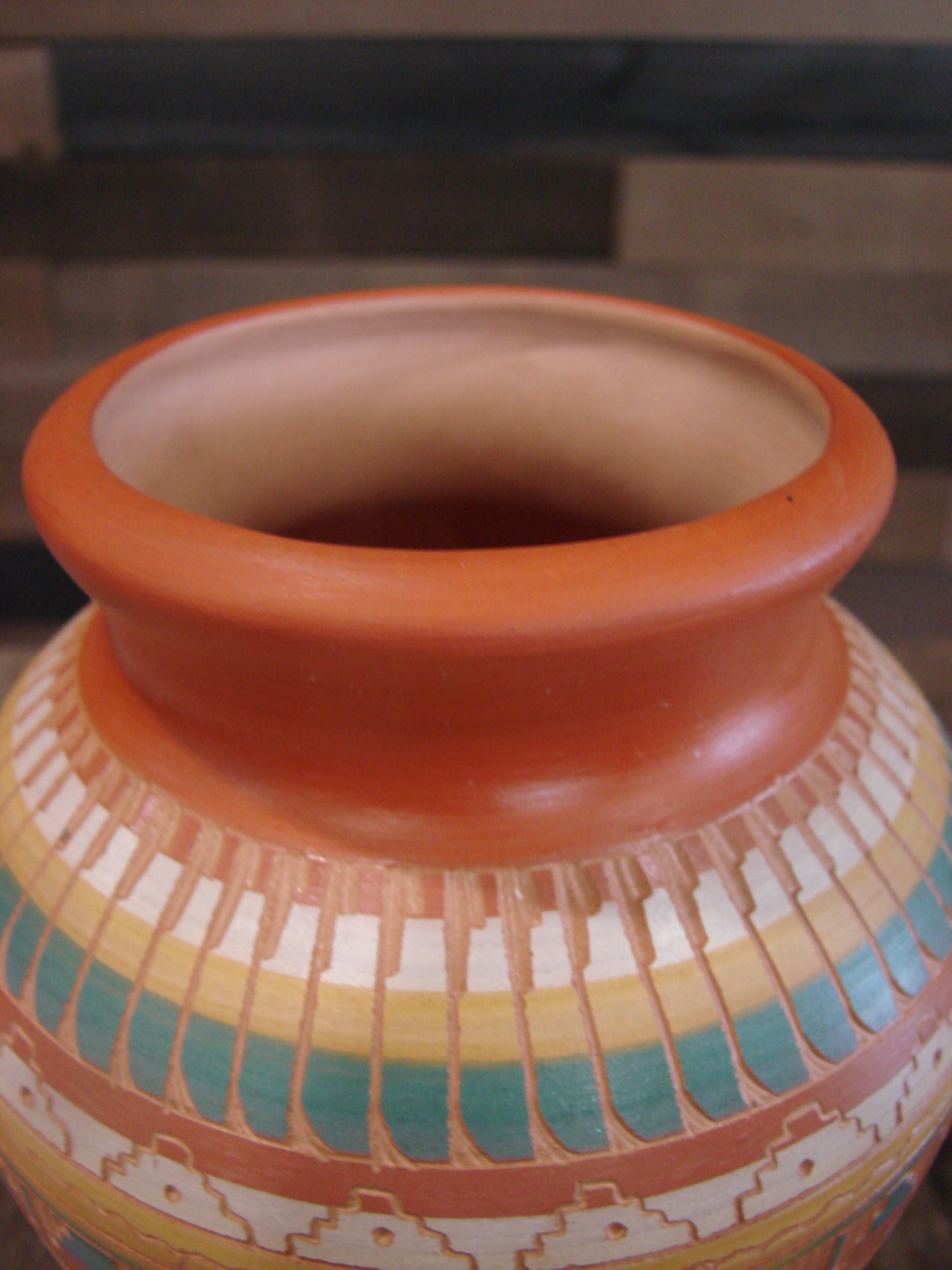 Native American Hand Etched & Hand Painted Pottery - Gilmore