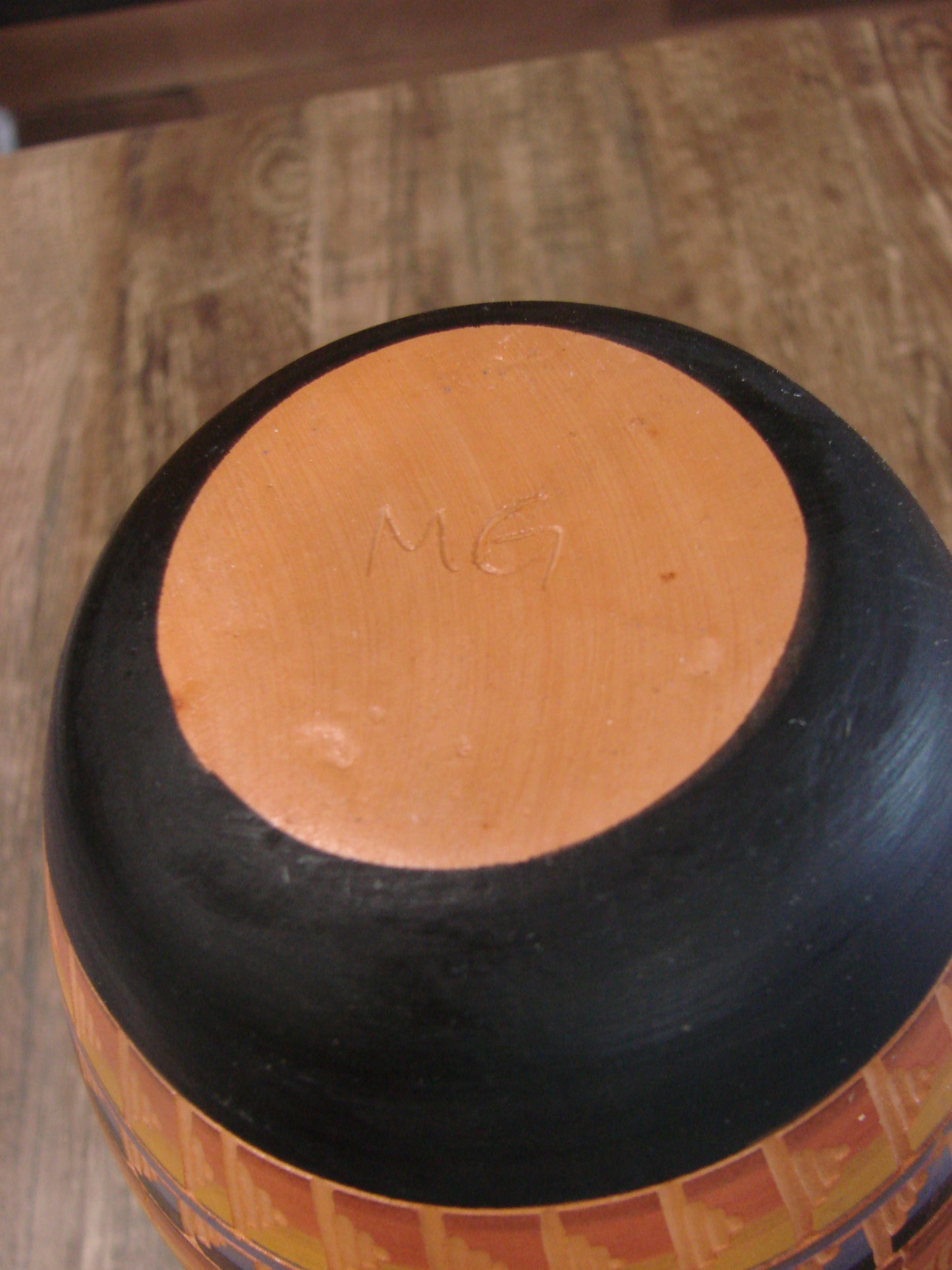 Native American Hand Etched & Hand Painted Pottery - Gilmore