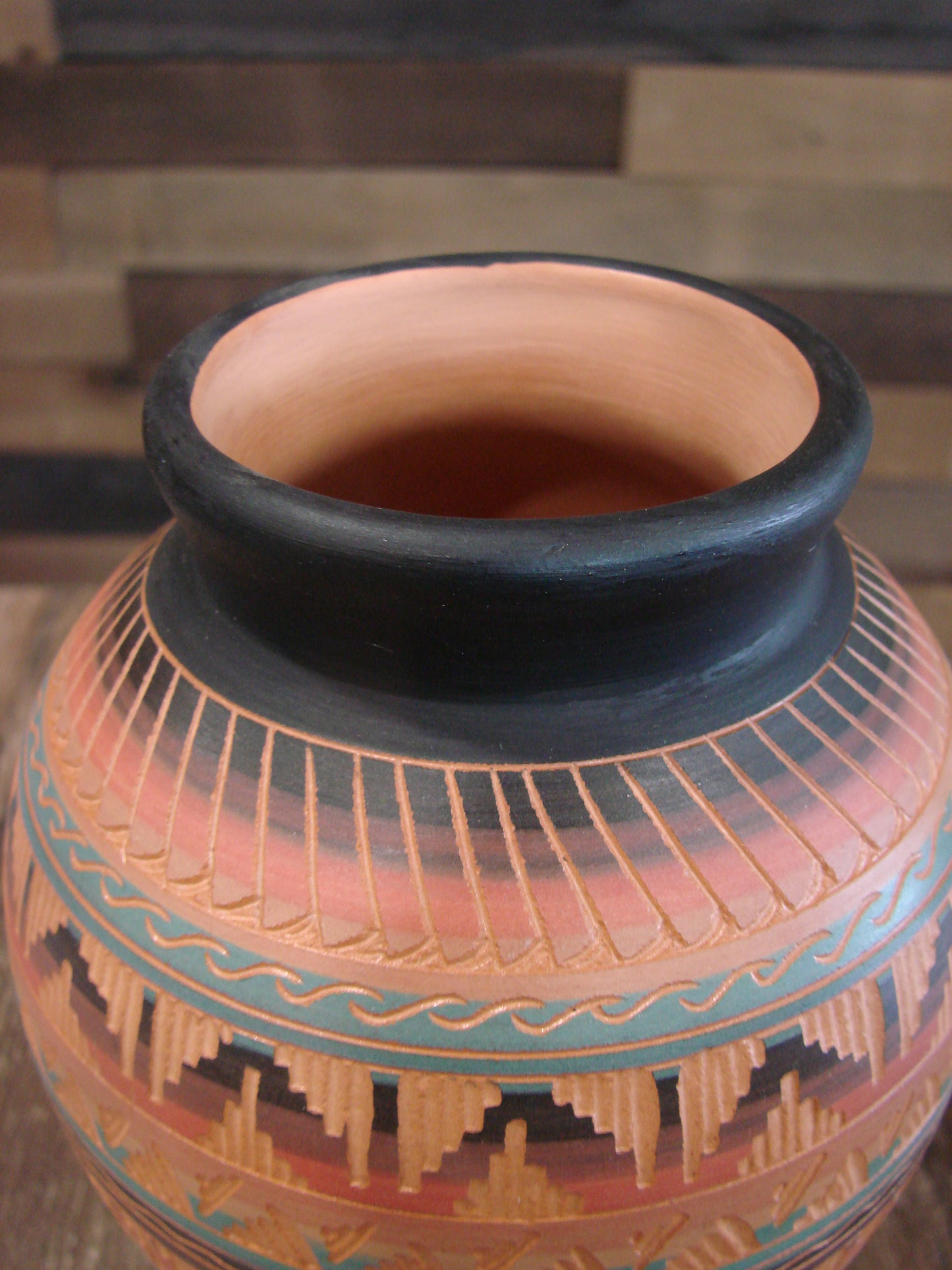 Native American Hand Etched & Hand Painted Pottery - Gilmore