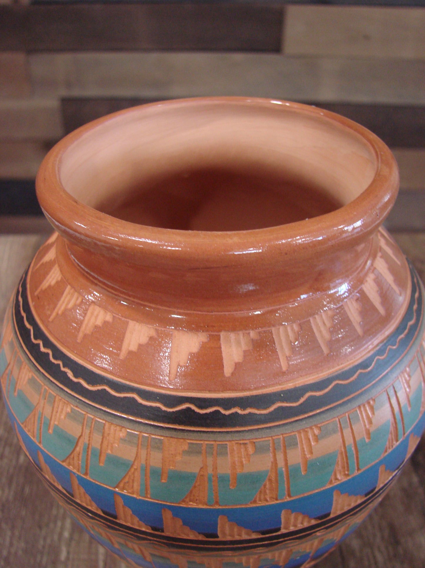 Native American Hand Etched & Hand Painted Pottery - Gilmore