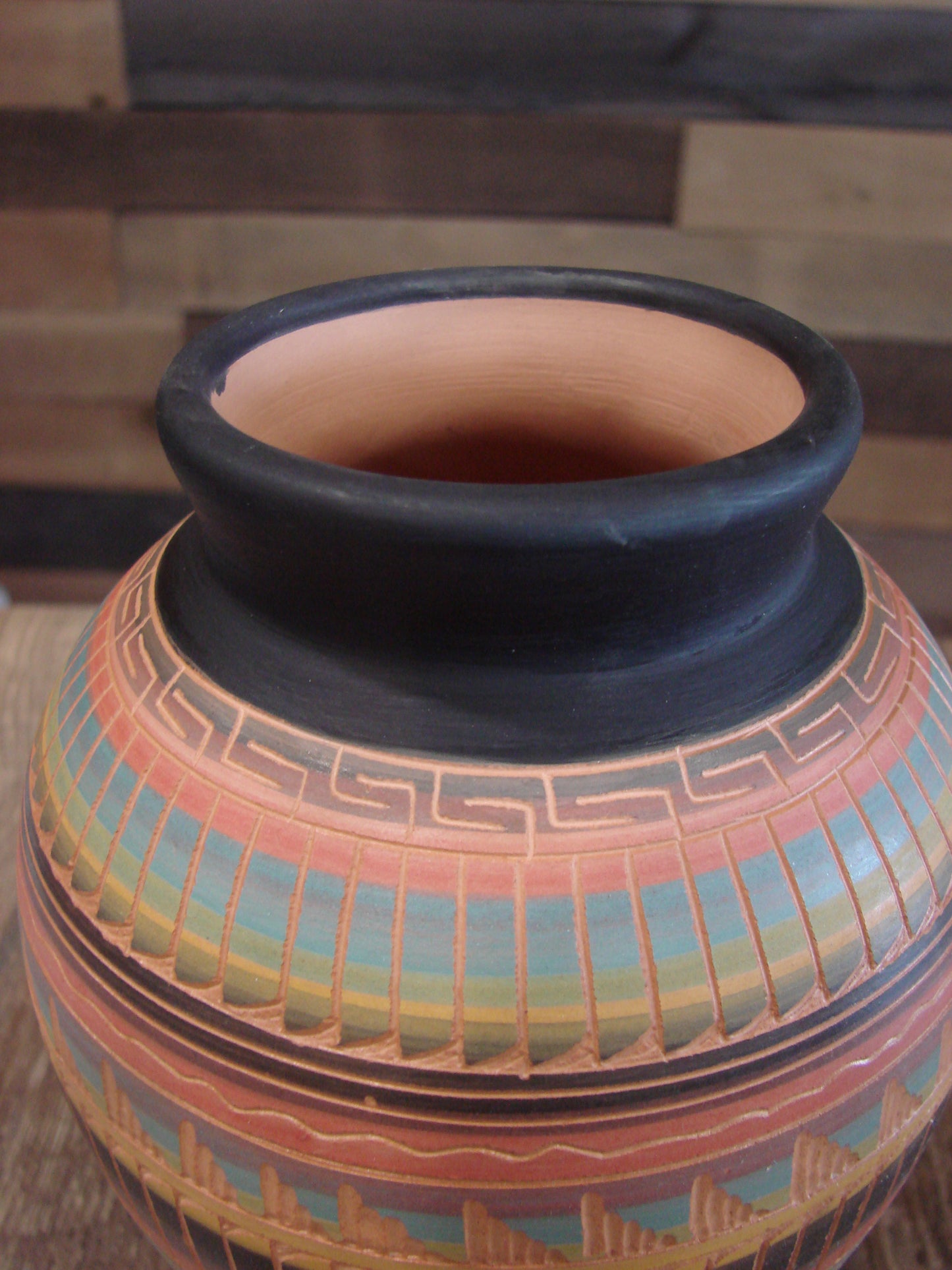 Native American Hand Etched & Hand Painted Pottery - Gilmore