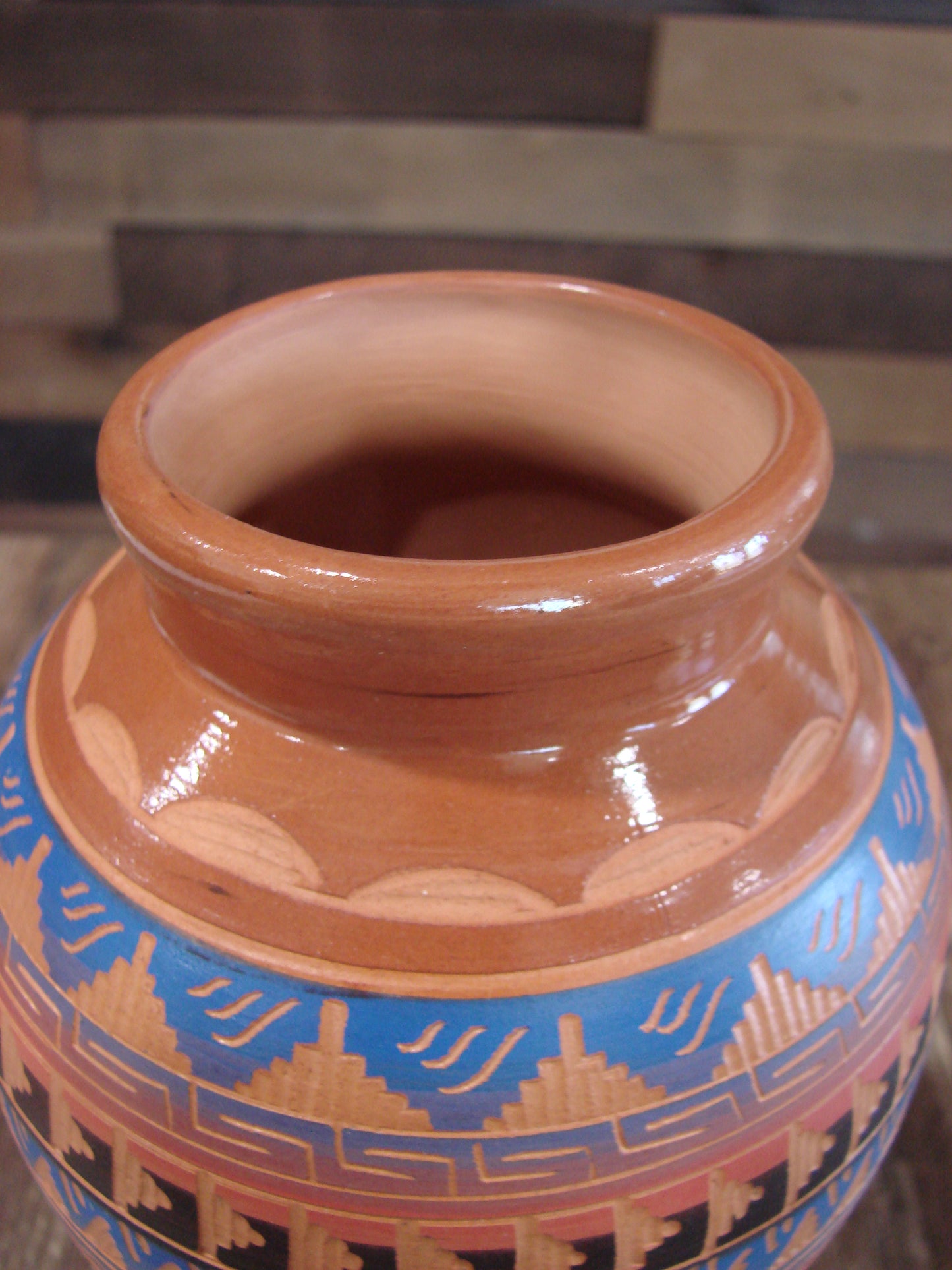 Native American Hand Etched & Hand Painted Pottery - Gilmore