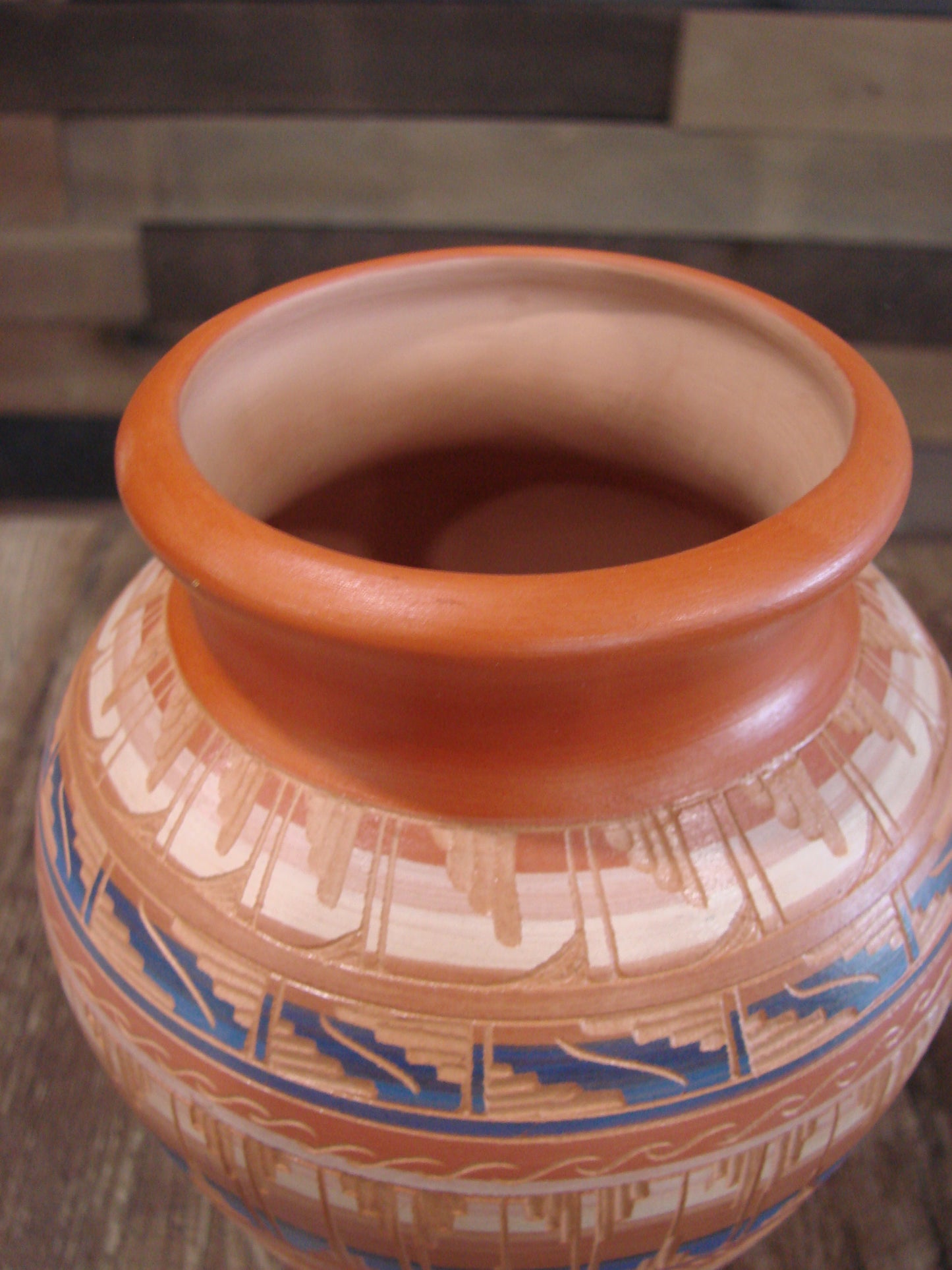 Native American Hand Etched & Hand Painted Pottery - Gilmore