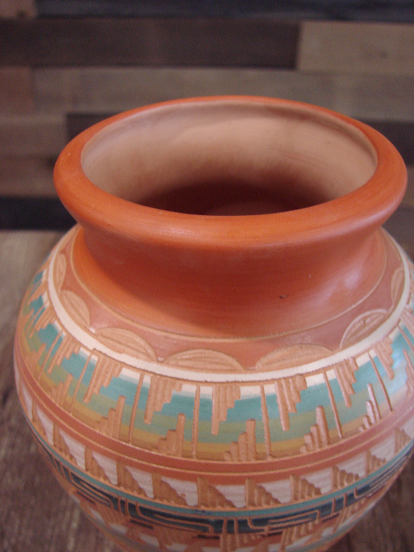 Native American Hand Etched & Hand Painted Pottery - Gilmore