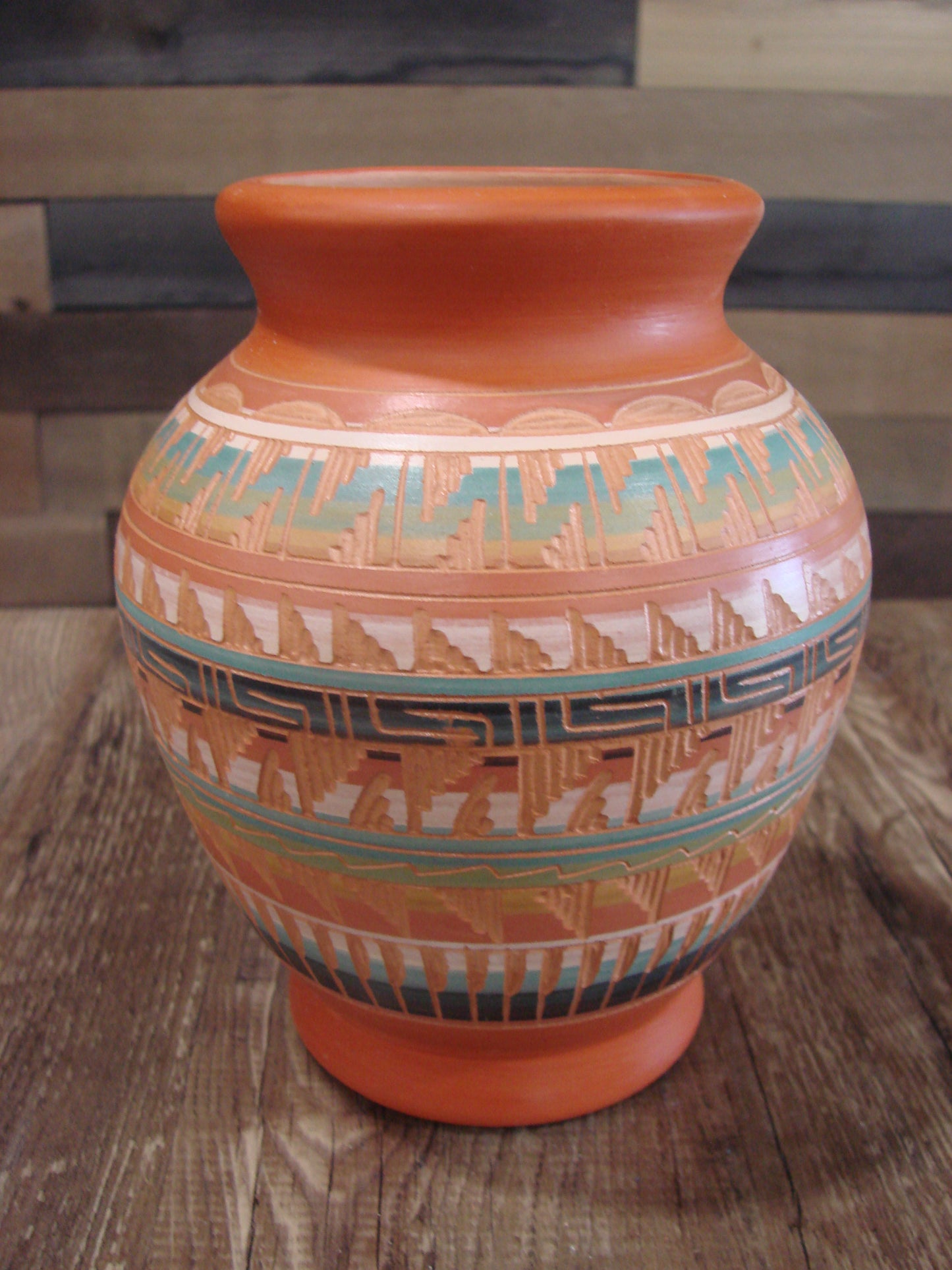 Native American Hand Etched & Hand Painted Pottery - Gilmore