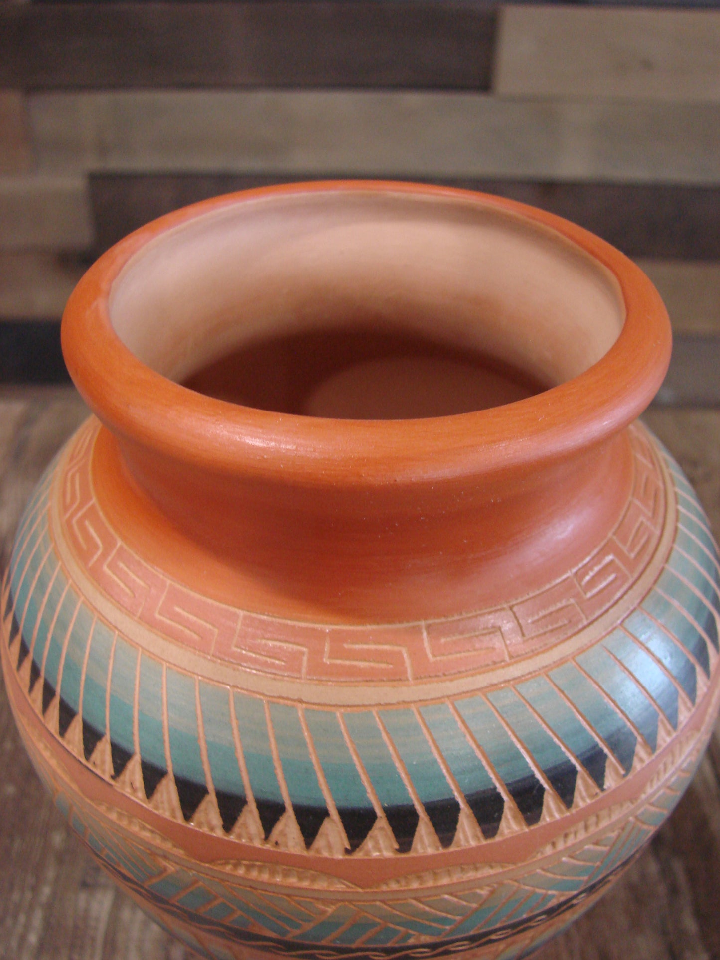 Native American Hand Etched & Hand Painted Pottery - Gilmore