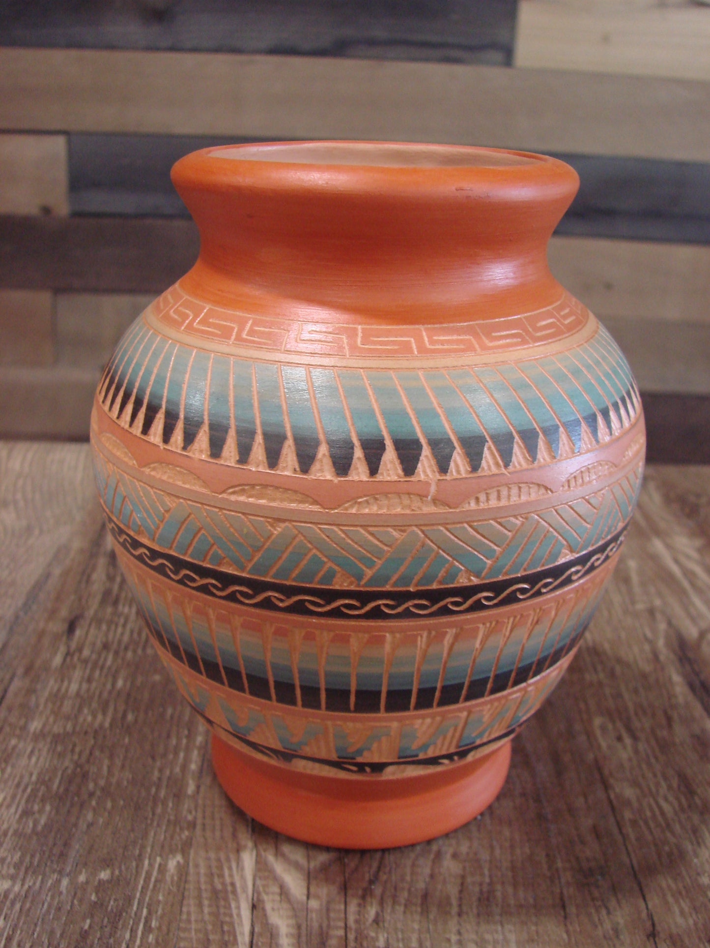 Native American Hand Etched & Hand Painted Pottery - Gilmore