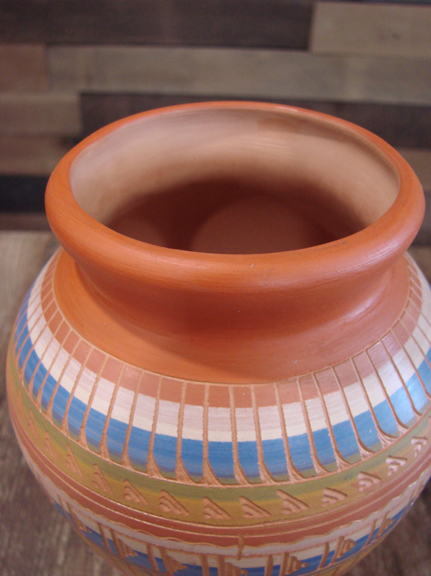 Native American Hand Etched & Hand Painted Pottery - Gilmore