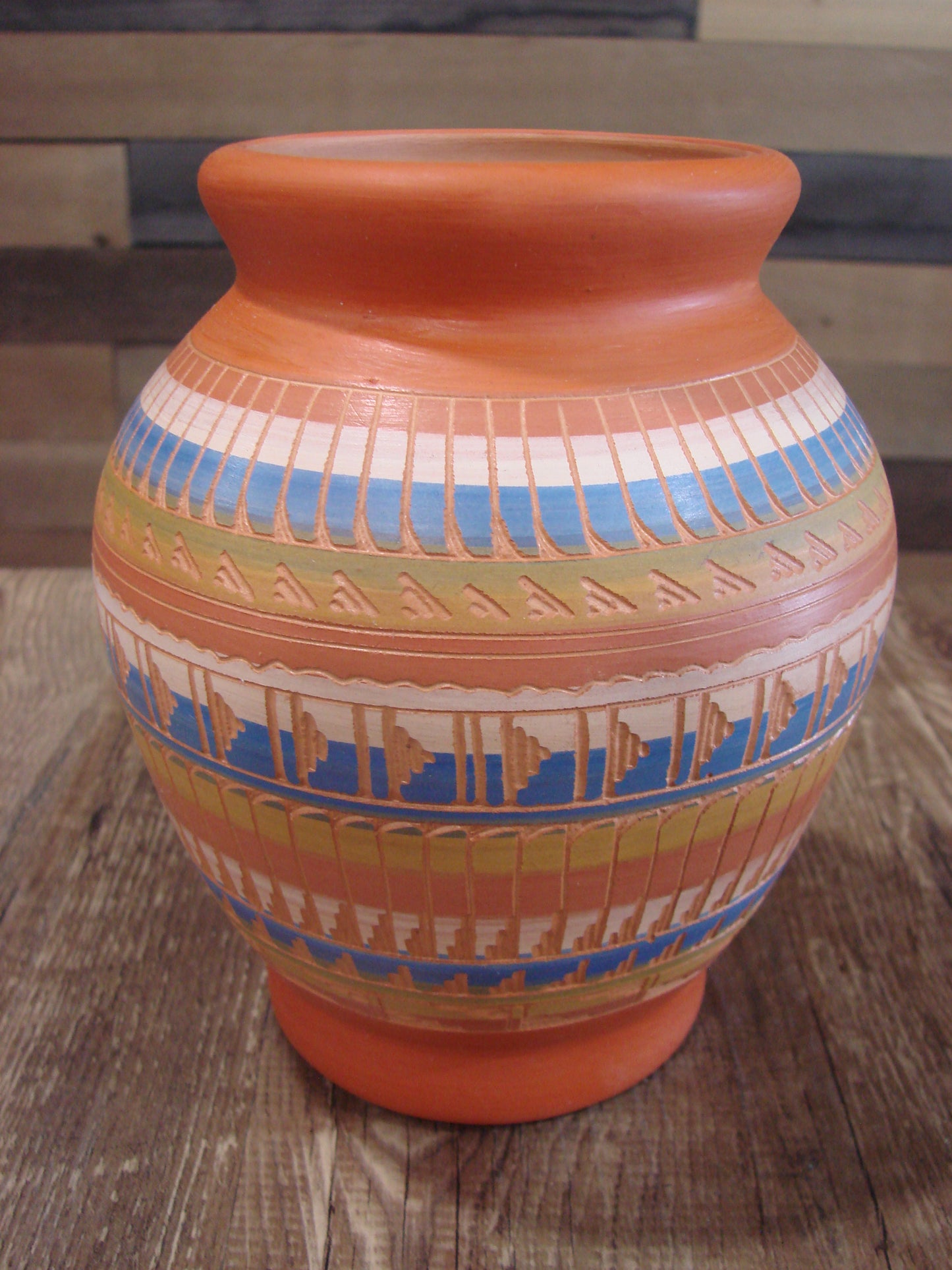 Native American Hand Etched & Hand Painted Pottery - Gilmore
