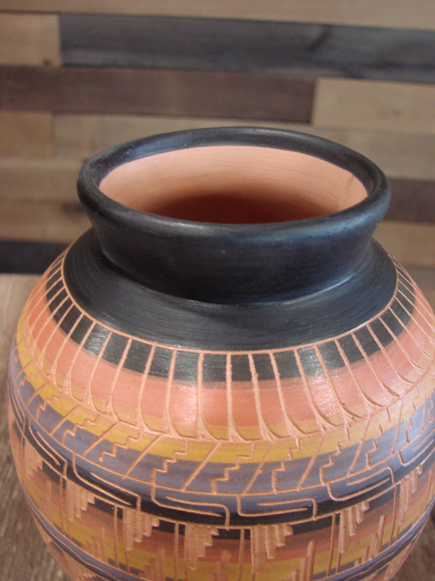 Native American Hand Etched & Hand Painted Pottery - Gilmore