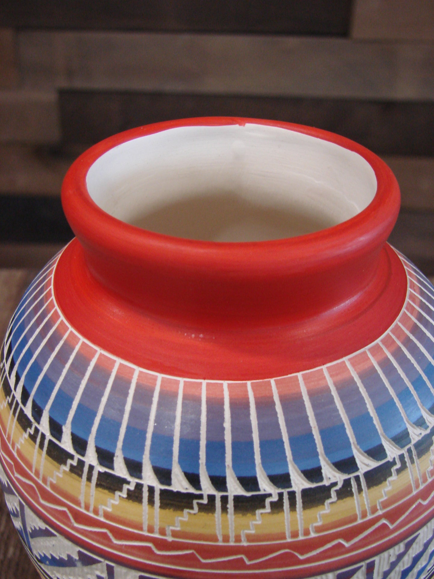 Native American Hand Etched & Hand Painted Pottery - Gilmore