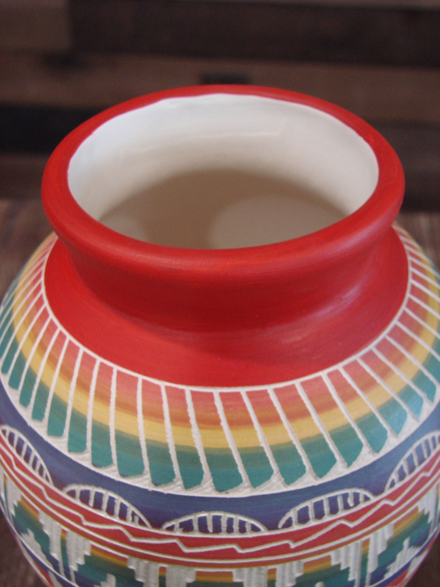 Native American Hand Etched & Hand Painted Pottery - Gilmore