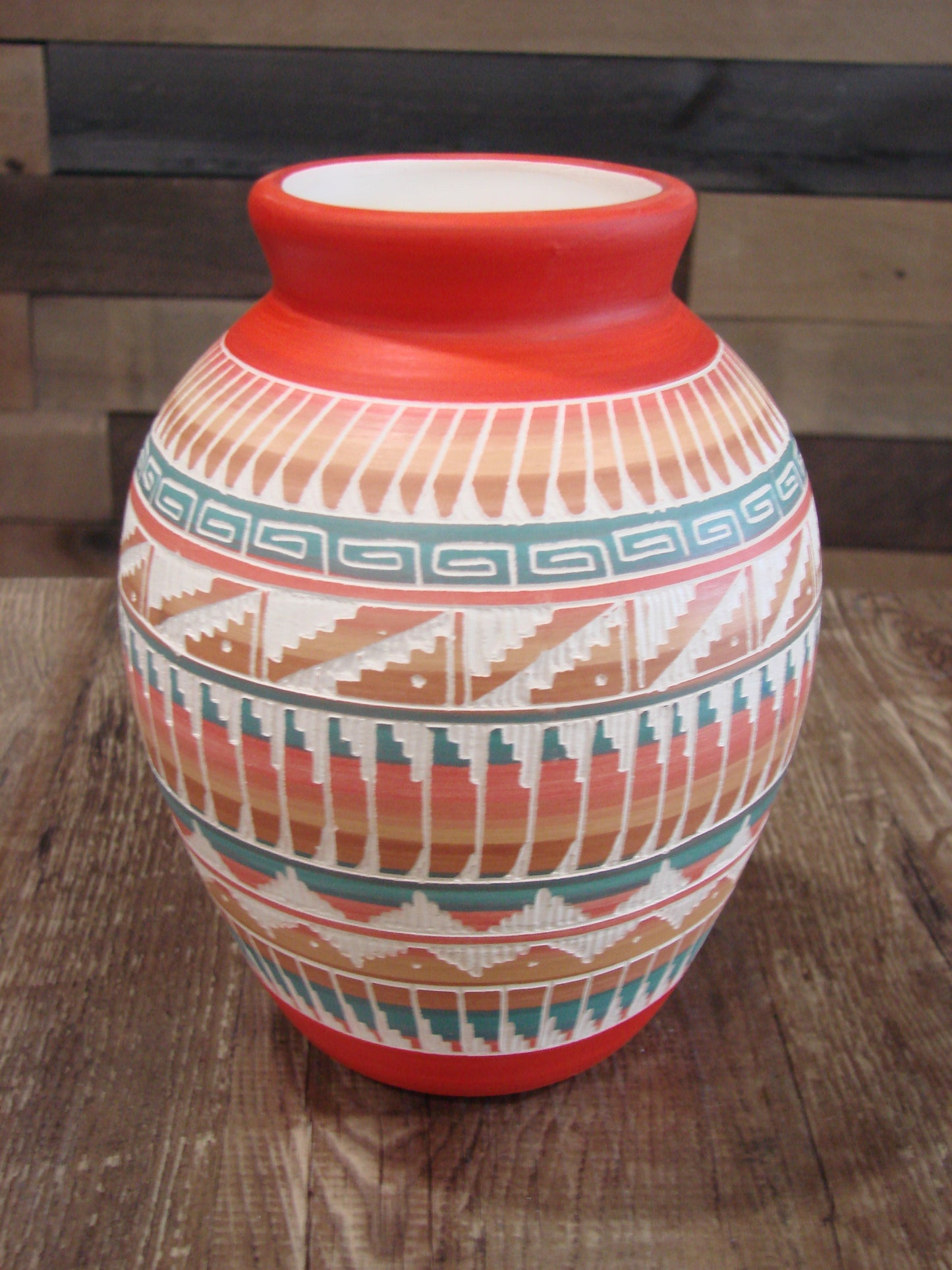 Native American Hand Etched & Hand Painted Pottery - Gilmore