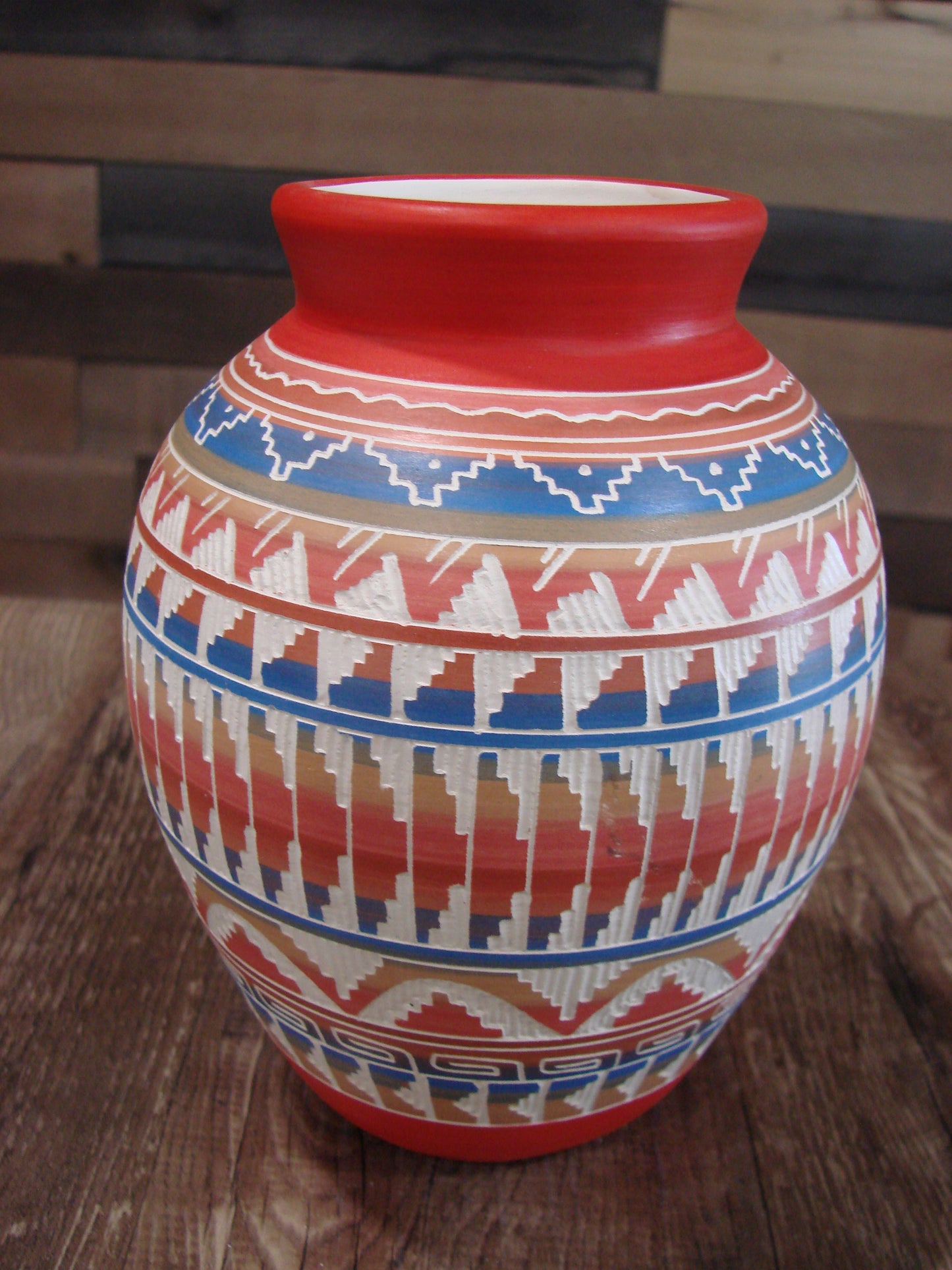 Native American Hand Etched & Hand Painted Pottery - Gilmore