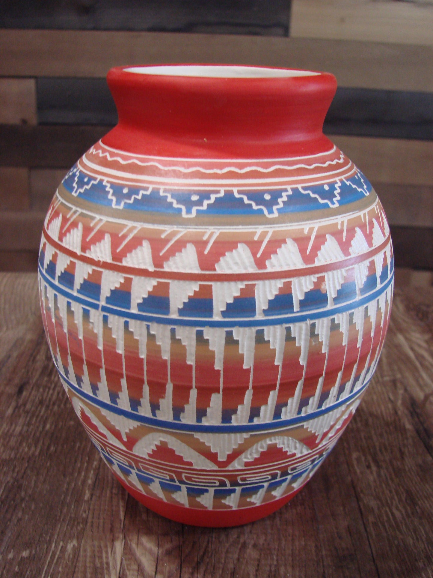 Native American Hand Etched & Hand Painted Pottery - Gilmore