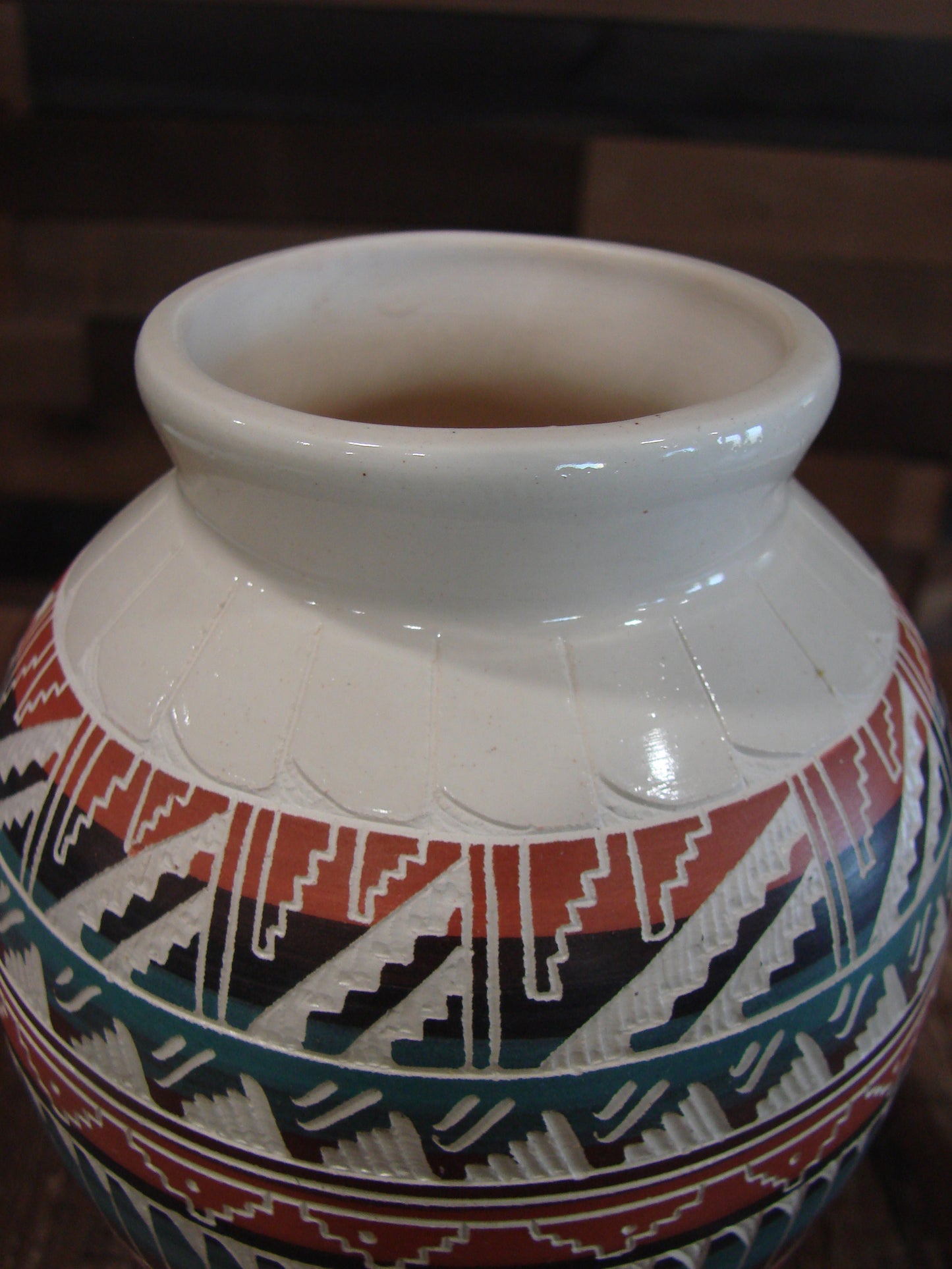 Native American Hand Etched & Hand Painted Pottery - Gilmore