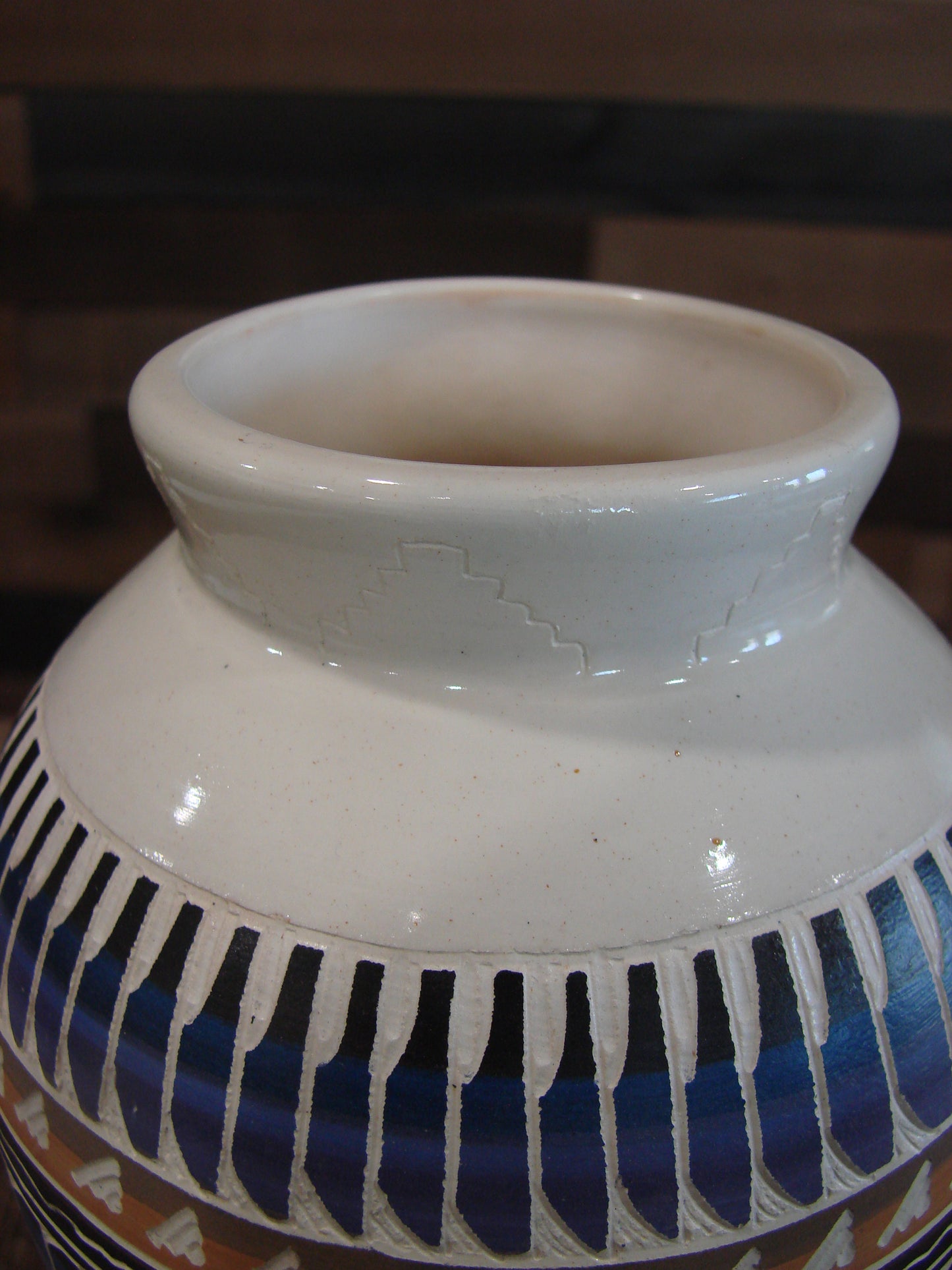 Native American Hand Etched & Hand Painted Pottery - Gilmore