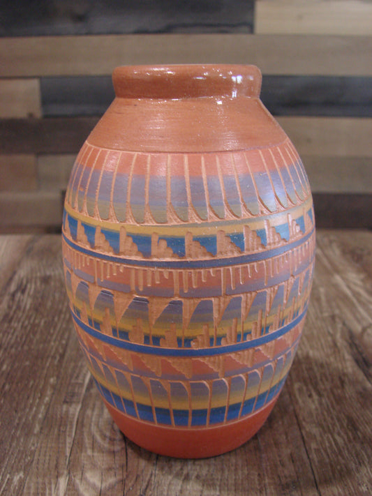 Native American Hand Etched & Hand Painted Pottery - Gilmore