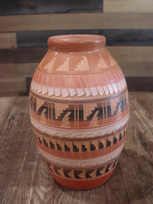 Native American Hand Etched & Hand Painted Pottery - Gilmore