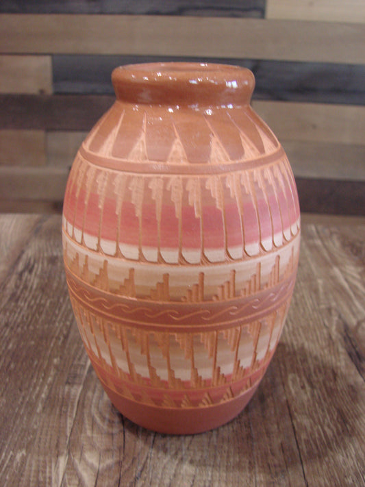Native American Hand Etched & Hand Painted Pottery - Gilmore