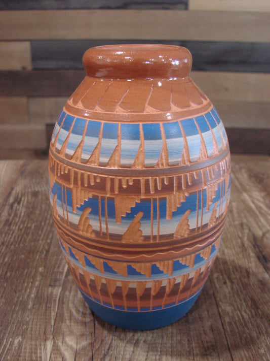 Native American Hand Etched & Hand Painted Pottery - Gilmore