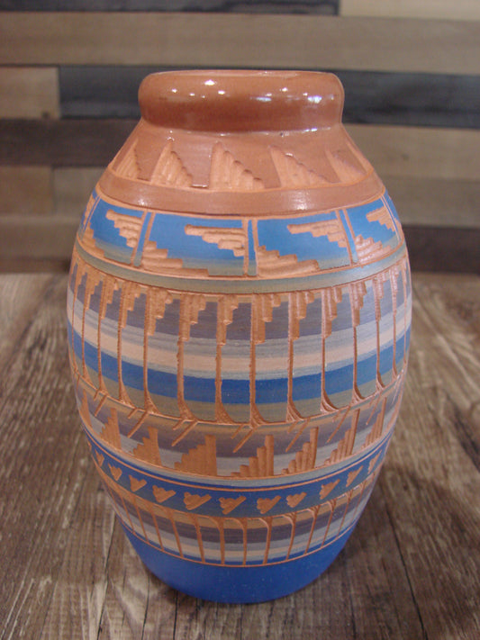 Native American Hand Etched & Hand Painted Pottery - Gilmore