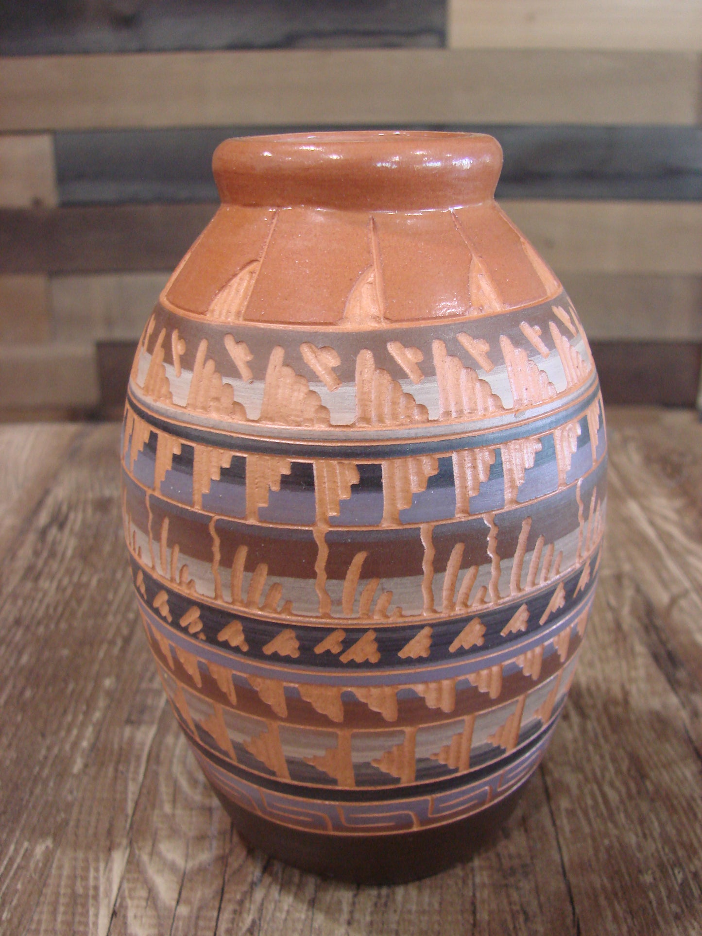 Native American Hand Etched & Hand Painted Pottery - Gilmore