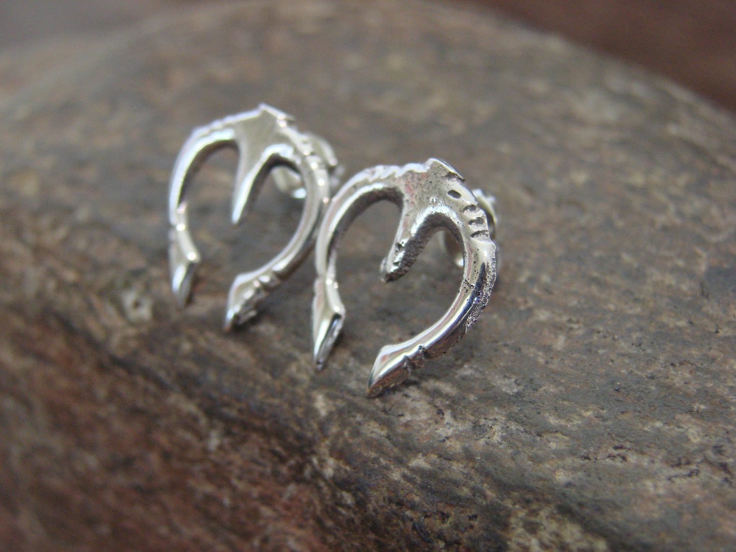 Native American Sterling Silver Naja Post Earrings - Bitsie
